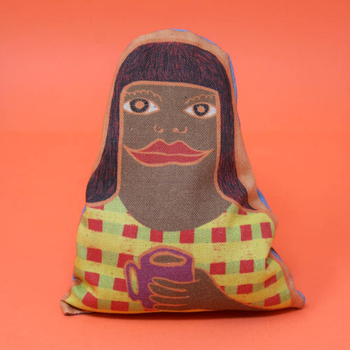 Relaxed People Lavender Bag Brown Hair - Merry PigletsArk Colour Design