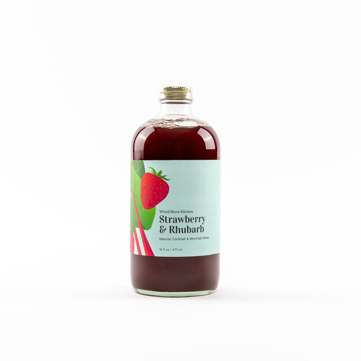 Strawberry - Rhubarb Cocktail & Mocktail Mixer - Merry PigletsWood Stove Kitchen