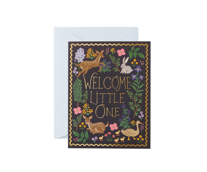 Woodland Welcome Greeting Card - Merry PigletsRifle Paper Co.