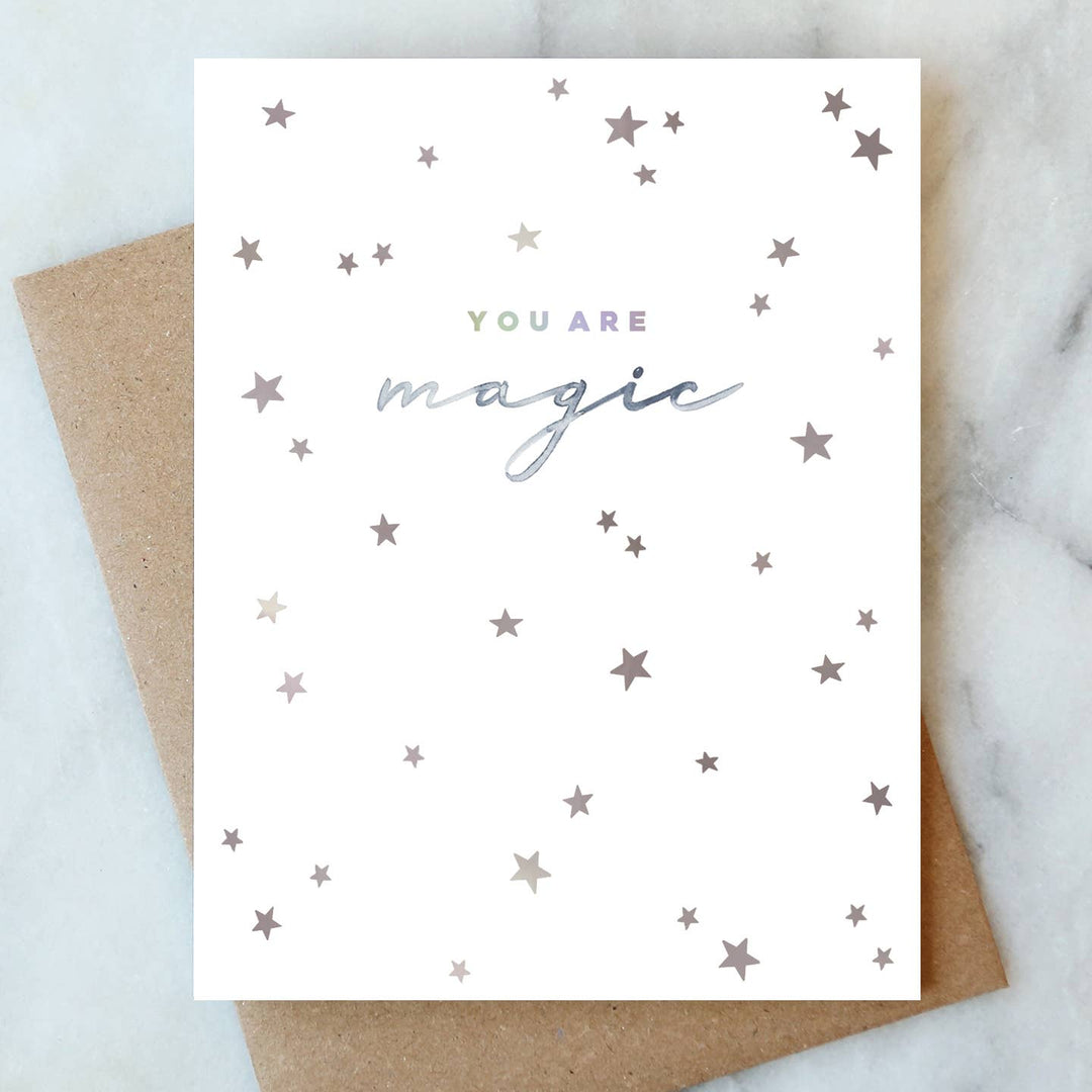 You are Magic Greeting Card - Merry PigletsAbigail Jayne Design